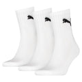 White - Back - Puma Unisex Adult Crew Socks (Pack of 3)