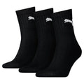Black - Back - Puma Unisex Adult Crew Socks (Pack of 3)