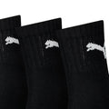 Black - Side - Puma Unisex Adult Crew Socks (Pack of 3)