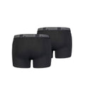 Black - Back - Puma Mens Basic Boxer Shorts (Pack of 2)