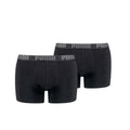 Black - Front - Puma Mens Basic Boxer Shorts (Pack of 2)