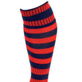 Navy-Red - Back - Precision Unisex Adult Pro Hooped Football Socks