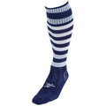 Navy-White - Front - Precision Unisex Adult Pro Hooped Football Socks