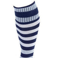 Navy-White - Back - Precision Unisex Adult Pro Hooped Football Socks