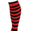 Red-Black - Back - Precision Unisex Adult Pro Hooped Football Socks