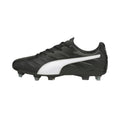 Black-White - Front - Puma Mens King Pro 21 Leather Football Boots