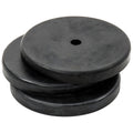 Black - Front - Precision Rubber Post Base (Pack of 3)