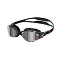 Black-Silver - Front - Speedo Unisex Adult 2.0 Mirror Biofuse Swimming Goggles