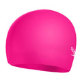Pink - Side - Speedo Childrens-Kids Silicone Moulded Swimming Cap
