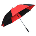 Black-Red - Front - Masters Pongee Golf Umbrella