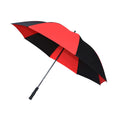 Black-Red - Back - Masters Pongee Golf Umbrella