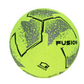 Lime Green-Grey-Black - Front - Precision Fusion Football