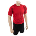 Red-Black - Front - Precision Childrens-Kids Lyon T-Shirt & Shorts Set