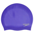 Purple - Front - Speedo Childrens-Kids 3D Silicone Swim Cap