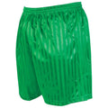 Green - Front - Precision Unisex Adult Continental Striped Football Shorts