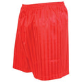 Red - Front - Precision Unisex Adult Continental Striped Football Shorts