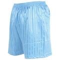 Sky Blue - Front - Precision Unisex Adult Continental Striped Football Shorts
