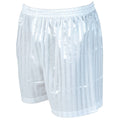 White - Front - Precision Unisex Adult Continental Striped Football Shorts