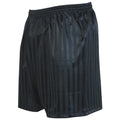 Black - Front - Precision Unisex Adult Continental Striped Football Shorts