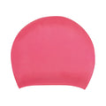 Pink - Back - Speedo Unisex Adult Long Hair Silicone Swim Cap