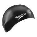 Black - Side - Speedo Unisex Adult Long Hair Silicone Swim Cap