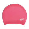 Pink - Front - Speedo Unisex Adult Long Hair Silicone Swim Cap