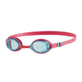 Pink-Blue - Front - Speedo Childrens-Kids Jet Swimming Goggles