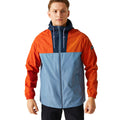 Rusty Orange-Coronet Blue-Navy - Lifestyle - Regatta Mens Belcastel Waterproof Jacket