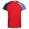 Danger Red-Moonlight Denim - Front - Regatta Mens Corballis T-Shirt