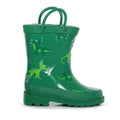 Jellybean Green - Back - Regatta Great Outdoors Childrens-Kids Minnow Patterned Wellington Boots