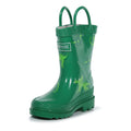 Jellybean Green - Side - Regatta Great Outdoors Childrens-Kids Minnow Patterned Wellington Boots