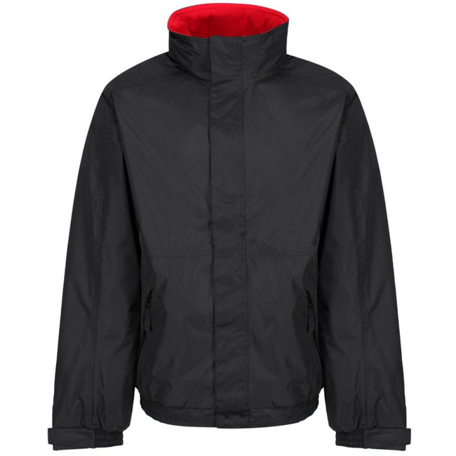 Black-Classic Red - Front - Regatta Dover Waterproof Windproof Jacket (Thermo-Guard Insulation)