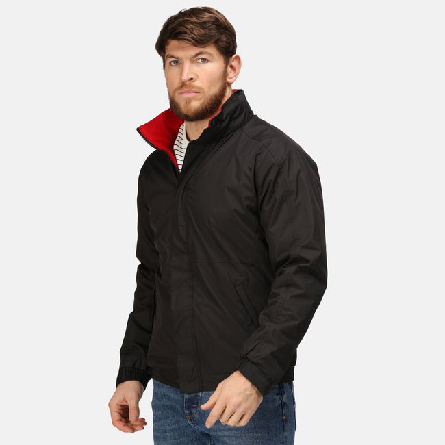 Black-Classic Red - Lifestyle - Regatta Dover Waterproof Windproof Jacket (Thermo-Guard Insulation)