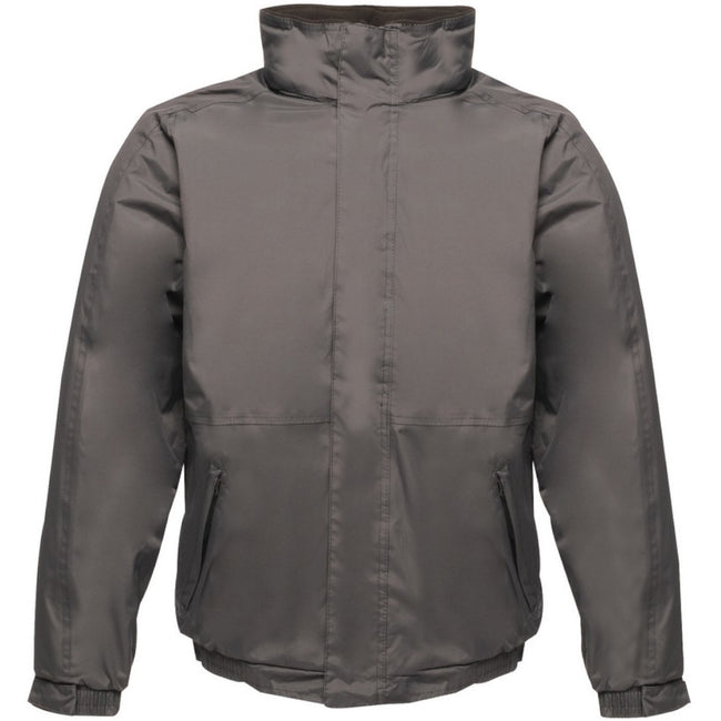 Seal Grey-Black - Front - Regatta Dover Waterproof Windproof Jacket (Thermo-Guard Insulation)