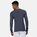 Denim Blue - Side - Regatta Thermal Underwear Long Sleeve Vest - Top