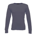 Denim Blue - Front - Regatta Thermal Underwear Long Sleeve Vest - Top