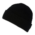Black - Side - Regatta Unisex Fully Ribbed Winter Watch Cap - Hat