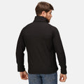 All Black - Back - Regatta Uproar Mens Softshell Wind Resistant Fleece Jacket