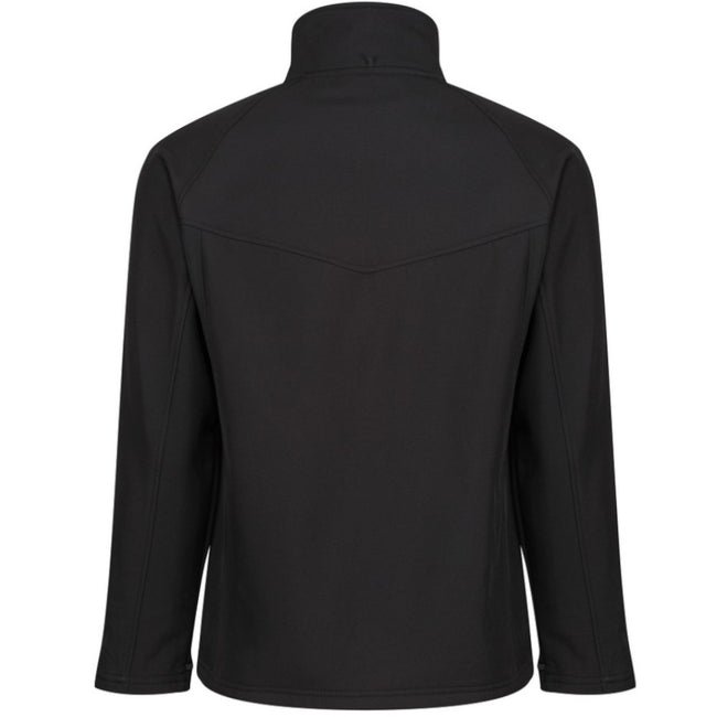 All Black - Pack Shot - Regatta Uproar Mens Softshell Wind Resistant Fleece Jacket
