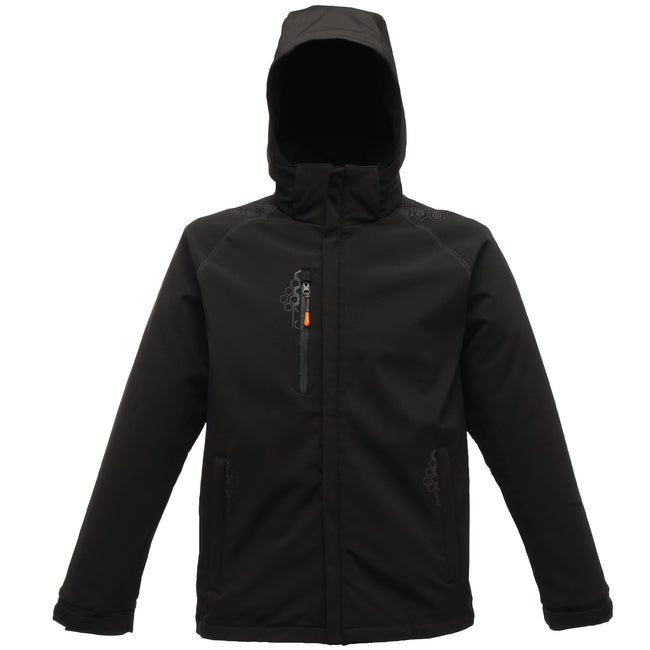 Black - Front - Regatta Mens Repeller X-Pro Softshell Jacket