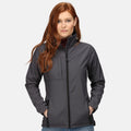 Seal Grey-Black - Back - Regatta Professional Womens-Ladies Octagon II Waterproof Softshell Jacket