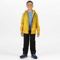 Yellow - Lifestyle - Regatta Great Outdoors Childrens-Kids Pack It Jacket III Waterproof Packaway Black