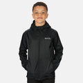 Black - Front - Regatta Great Outdoors Childrens-Kids Pack It Jacket III Waterproof Packaway Black