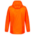 Blaze Orange - Lifestyle - Regatta Great Outdoors Childrens-Kids Pack It Jacket III Waterproof Packaway Black