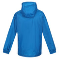 Imperial Blue - Back - Regatta Great Outdoors Childrens-Kids Pack It Jacket III Waterproof Packaway Black