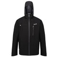 Black-Magnet - Front - Regatta Mens Birchdale Waterproof Hooded Jacket