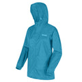 Pagoda Blue - Side - Regatta Womens-Ladies Pk It Jkt III Waterproof Hooded Jacket