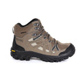 Pale Brown-Umbra Grey - Back - Regatta Womens-Ladies Burrell II Hiking Boots