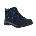 Navy-Azure Blue - Front - Regatta Womens-Ladies Holcombe IEP Mid Hiking Boots