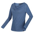 Slate Blue - Side - Regatta Womens-Ladies Frayda Long Sleeved T-Shirt